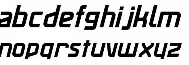 MaassslicerItalic Schriftart Kleinbuchstaben