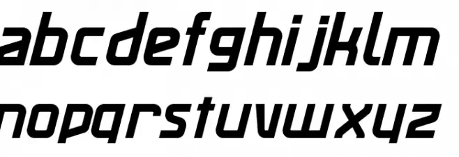 MaassslicerItalic Font LOWERCASE