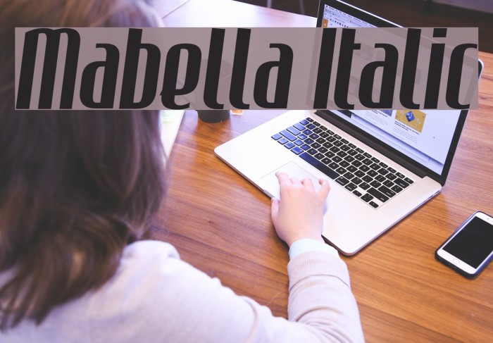 Mabella Italic Font examples