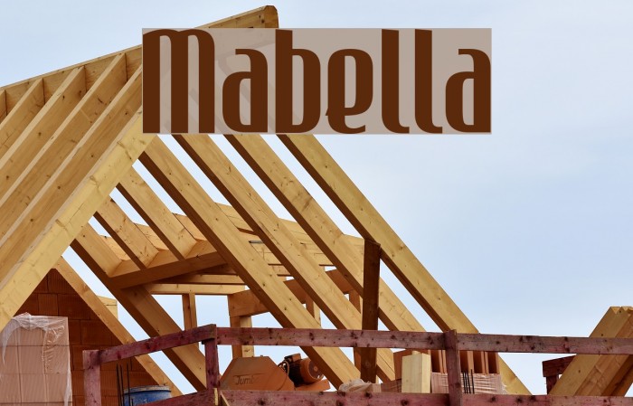 Mabella Шрифта examples