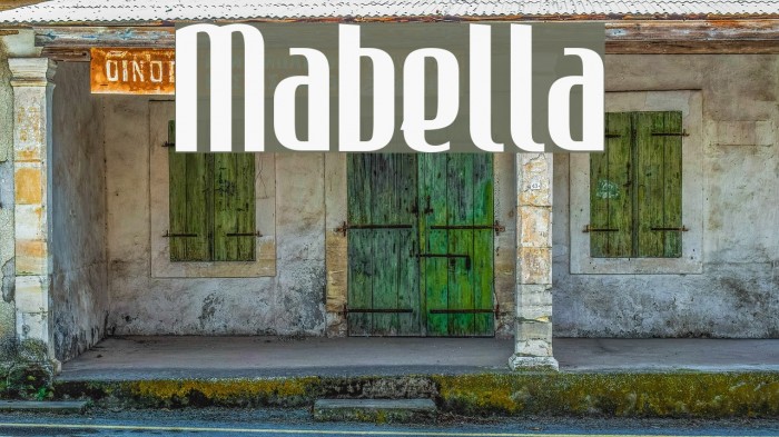 Mabella Шрифта examples