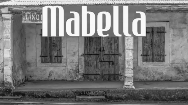 Mabella Font examples