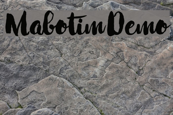 MabotimDemo Font examples