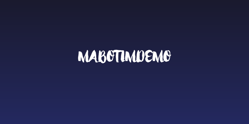 MabotimDemo Social Header