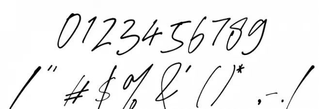 Mabrick Signature Regular Font OTHER CHARS