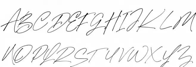 Mabrick Signature Regular Fonte MAIÚSCULAS