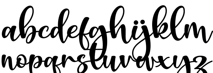 Mabussa Font LOWERCASE
