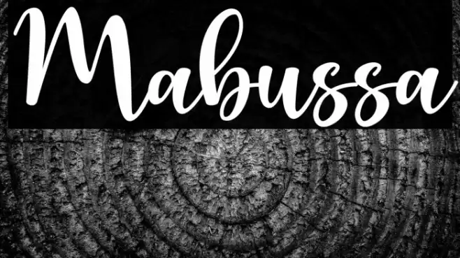 Mabussa Font examples