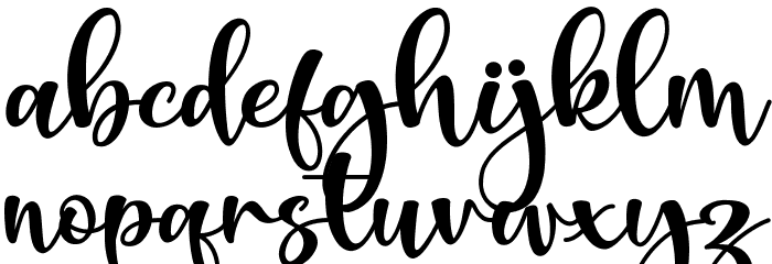 Mabussa Font LOWERCASE