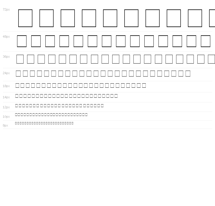 Mac Dingbats Waterfall