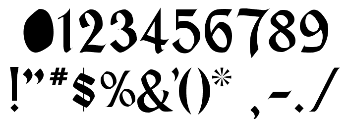 MacHumaine Regular Font OTHER CHARS