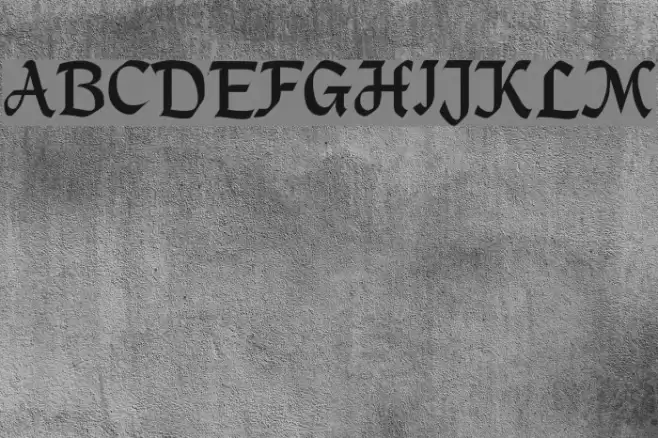 MacHumaine Regular Schriftart examples