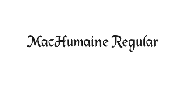 MacHumaine Regular Logo
