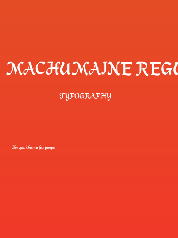 MacHumaine Regular Poster