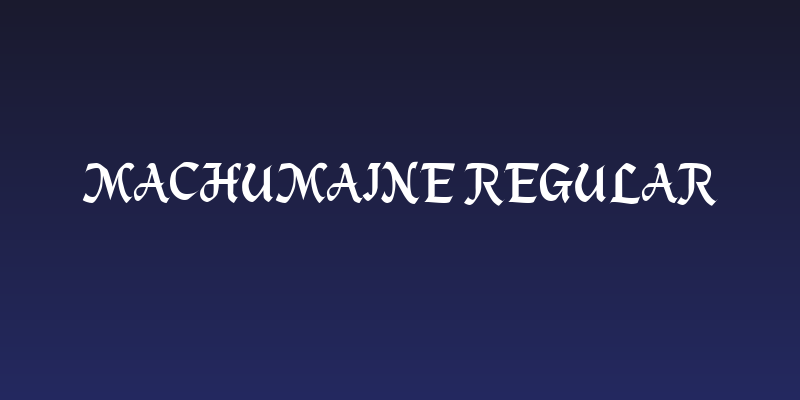 MacHumaine Regular Social Header