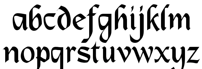 MacHumaine Regular Font LOWERCASE