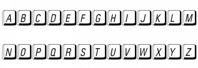 MacKeyCaps Polices MAJUSCULES