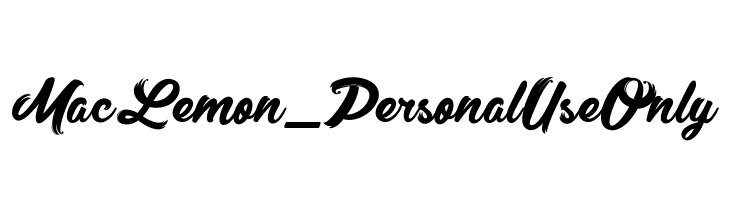 MacLemon_PersonalUseOnly  لخطوط تنزيل