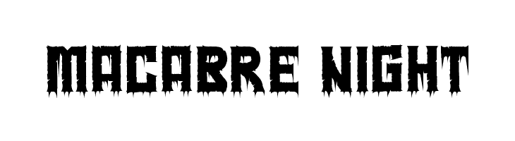 Macabre Night  Fuentes Gratis Descargar