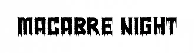 Macabre Night  les polices de caractères gratuit télécharger