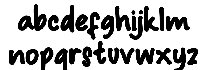 Macadamia Font LOWERCASE