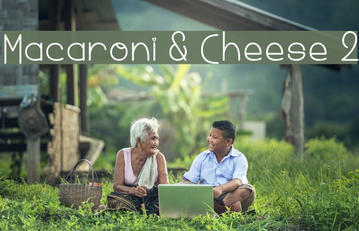 Macaroni & Cheese 2 Font examples
