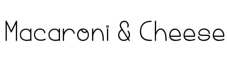 Macaroni & Cheese Font