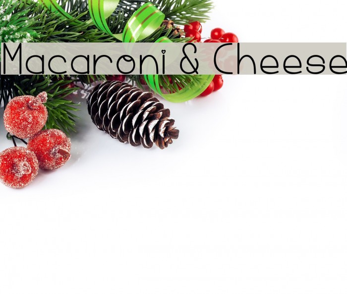 Macaroni & Cheese Font examples