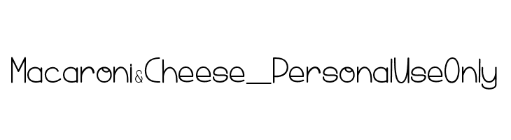 Macaroni & Cheese_PersonalUseOnly  Frei Schriftart Herunterladen