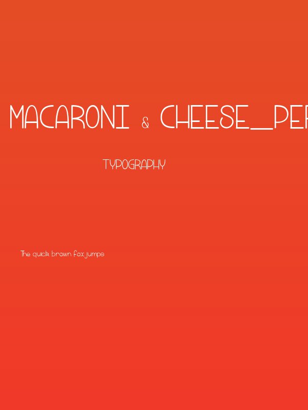 Macaroni & Cheese_PersonalUseOnly Poster