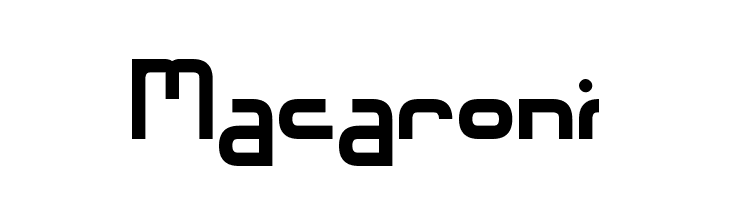 Macaroni Font