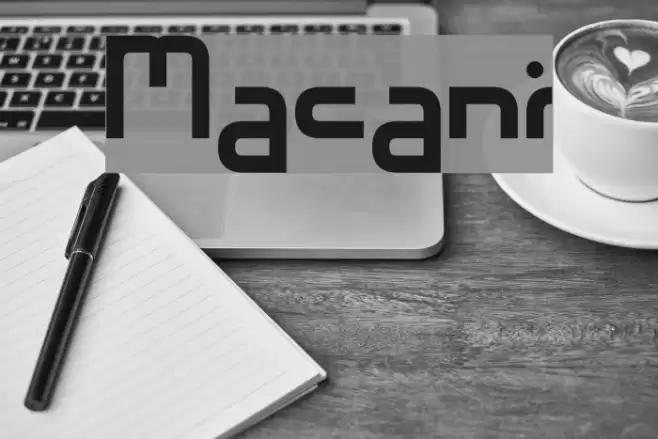 Macaroni Font examples