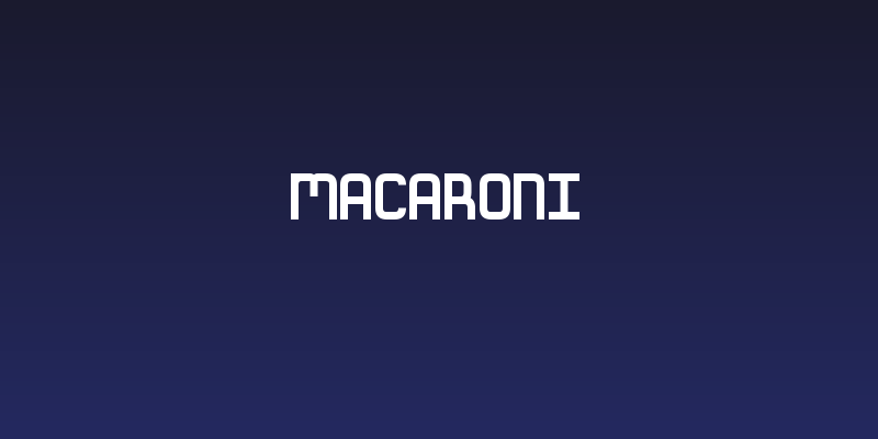 Macaroni Social Header