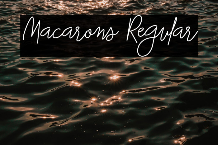 Macarons Regular Example 1