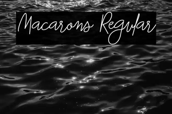 Macarons Regular Font examples