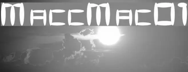MaccoMac01 Font examples