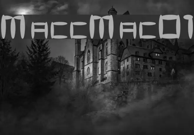 MaccoMac01 Font examples