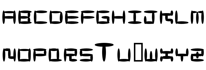 MaccoMac01 Font LOWERCASE