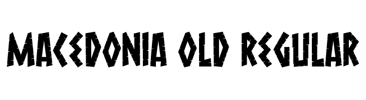 Macedonia Old Regular Font