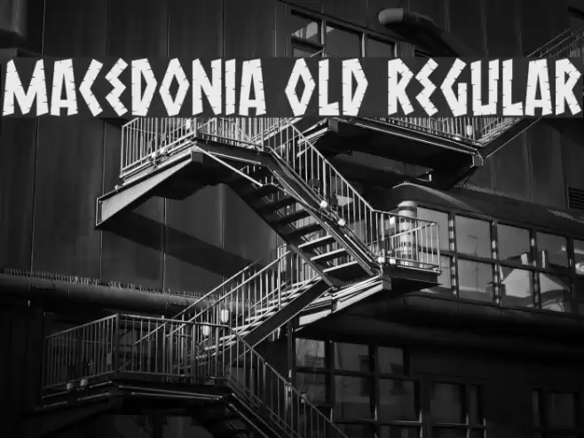 Macedonia Old Regular Font examples