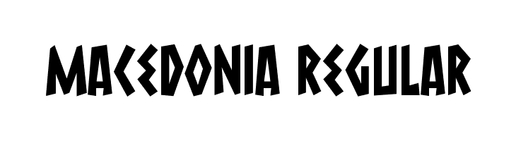 Macedonia Regular Font