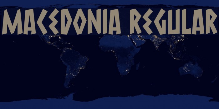 Macedonia Regular Font examples