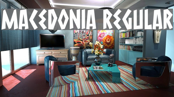 Macedonia Regular Font examples