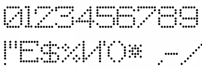 Macedonian 8pin Matrix フォント その他の文字