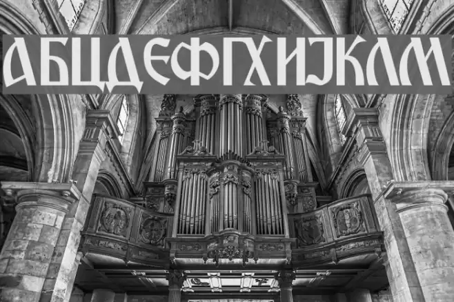 Macedonian Ancient Fonte examples