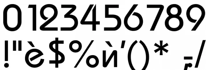 Macedonian Bahamas Font OTHER CHARS