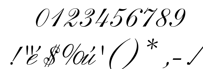 Macedonian Handwriting Font OTHER CHARS