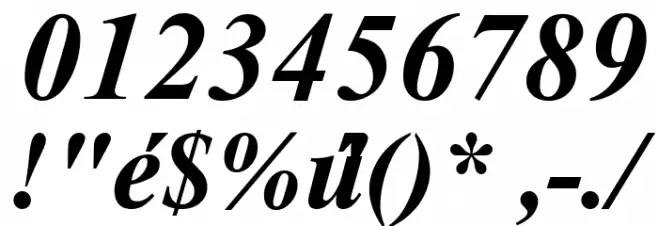 Macedonian Tms Bold Italic Font OTHER CHARS