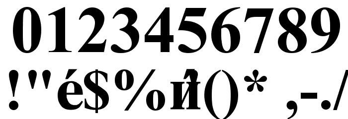 Macedonian Tms Bold Font OTHER CHARS