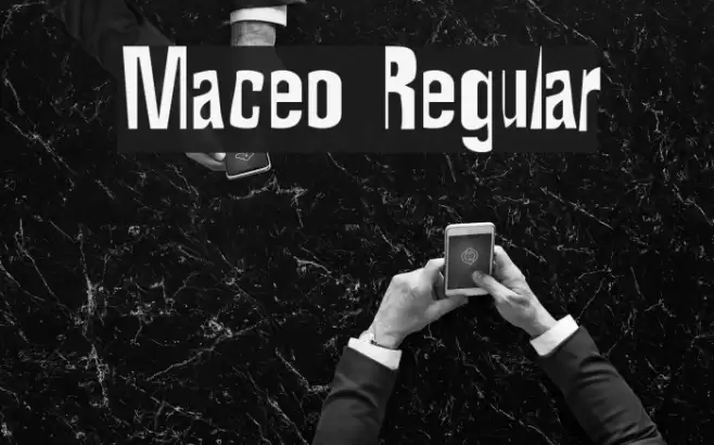 Maceo Regular Font examples